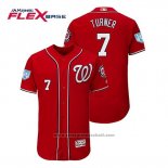 Maglia Baseball Uomo Washington Nationals Trea Turner Flex Base Allenamento Primaverile 2019 Rosso